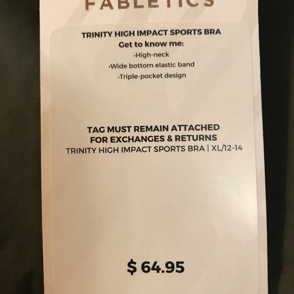 Avocado trinity sports bra with pockets on the back. - Picture 2 of 3